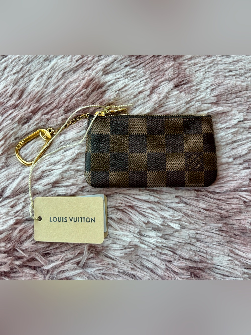 NWT Louis Vuitton Damier Ebene Key Pouch - Picture 2 of 11